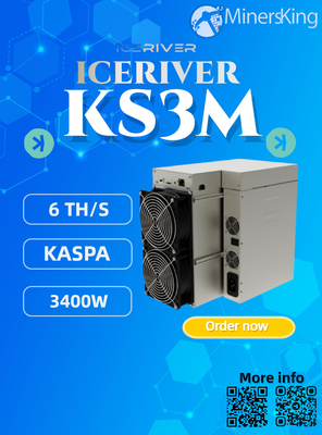 Iceriver KS3M 6T 3200W KAS Machine minière Connexion réseau Ethernet