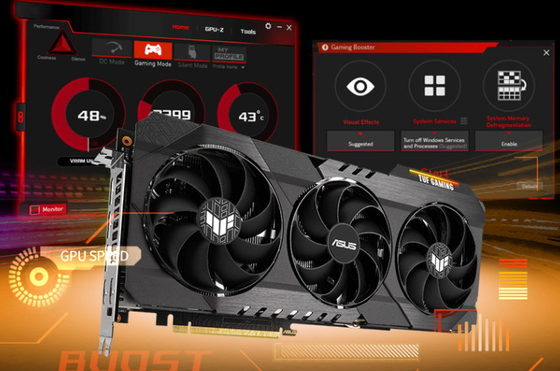 L'exploitation de carte graphique de Rx 6800xt de haute performance calent la carte graphique 16gb 256 mordue
