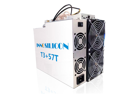 2 mineur 3300W d'algorithme d'Innosilicon T3+ 57T SHA 256 de mineur de la fan BTC Asic