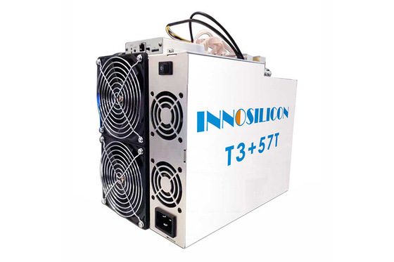 2 mineur 3300W d'algorithme d'Innosilicon T3+ 57T SHA 256 de mineur de la fan BTC Asic