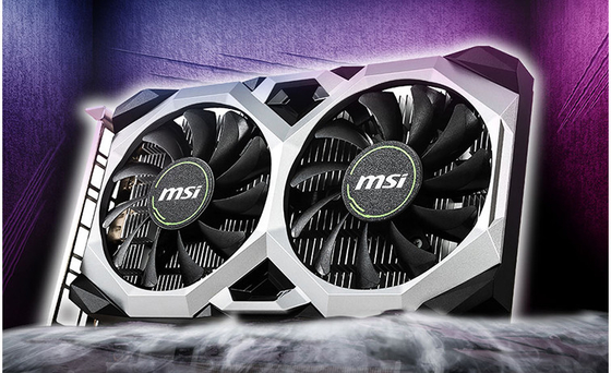 Double fan refroidissant la carte graphique 6gb 120W 1770MHz superbe de Nvidia Gtx 1660
